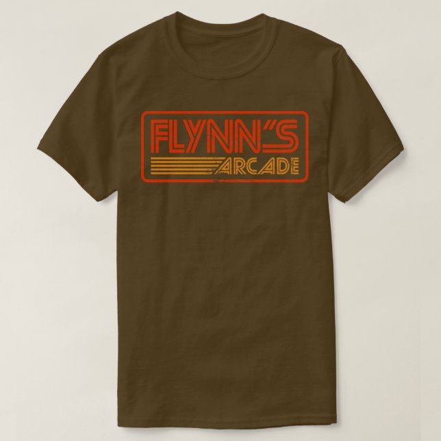 Flynns Arcade 80s Retro Tapestry T-Shirt (Design Front)