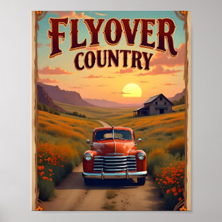 Flyover Country Digital Poster