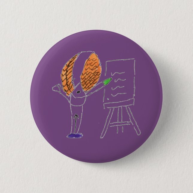 FlyTeacher Round Badge (Front)