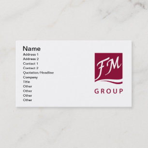 FM Group Perfume Business Card