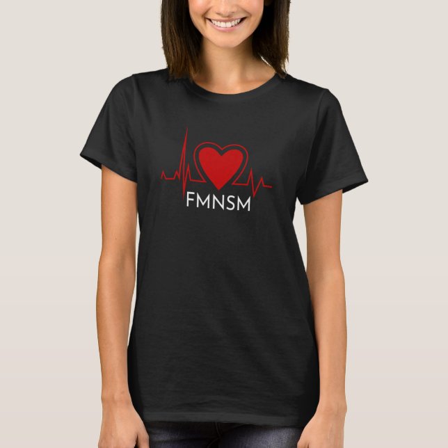 FMNSM Feminism Heart Love T-Shirt (Front)