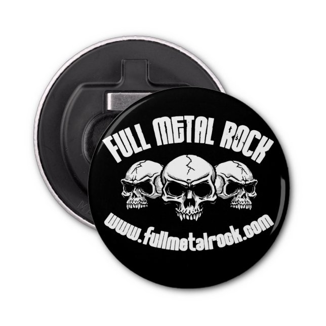 FMR Old Skool Skull Logo Bottle Opener (Front)