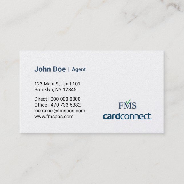 FMS Agent  Business Card (Front)