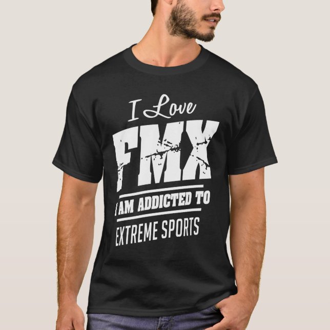 FMX Motocross T Shirt Sport Gift (Front)