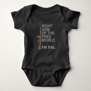 FN FAL Right arm of the free world Baby Bodysuit
