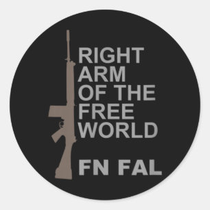 FN FAL Right arm of the free world Classic Round Sticker