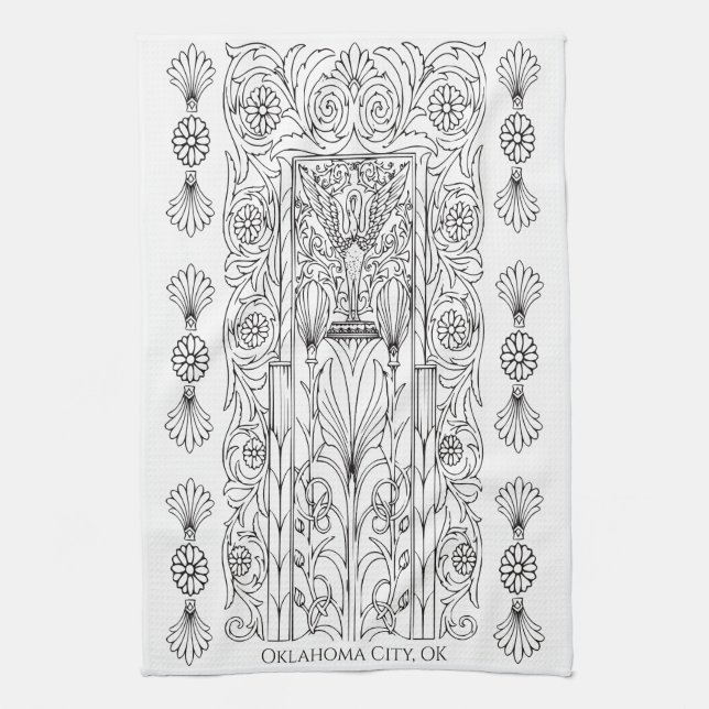 FNC Swan Door Kitchen Towels (Vertical)