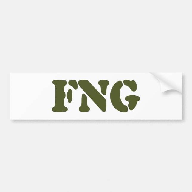 FNG BUMPER STICKER (Front)