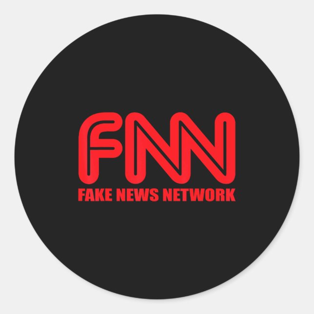 Fnn Fake News Network Apparel Funny Christmas Gift Classic Round Sticker (Front)