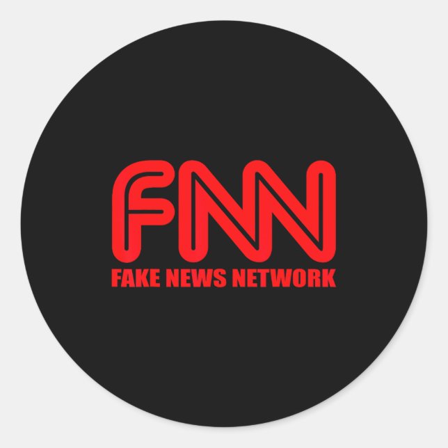 Fnn Fake News Network Apparel Funny Christmas Gift Classic Round Sticker (Front)