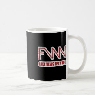Fnn Logo Fake News Network Funny Political Joke Coffee Mug
