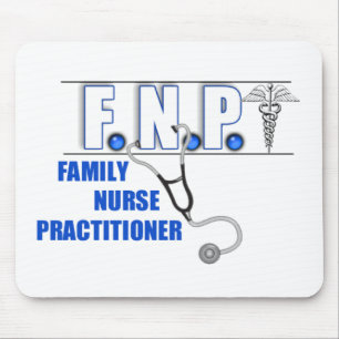 FNP LOGO STETHOSCOPE FAMILY NURSE PRACTITIONER MOUSE PAD