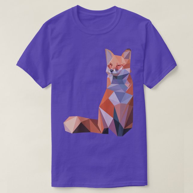 Fo Abstract Polygon Art Cool Gift Geometric Animal T-Shirt (Design Front)