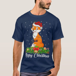 Fo Animal Lover Matching Santa Hat Fo Christmas T-Shirt