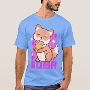 Fo Bubble Tea Anime Boba Kawaii Neko Girls 1365  T-Shirt