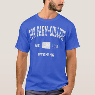 Fo FarmCollege Wyoming WY Vintage Athletic Sports  T-Shirt