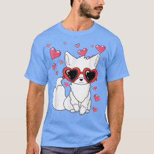 Fo Heart Glasses Valentine's Day Snow Animal Cute T-Shirt