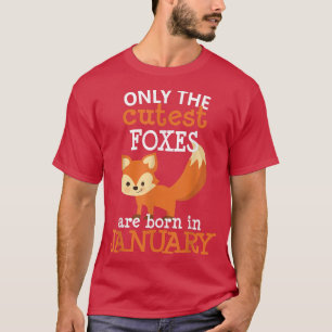 Fo January Birthday Cute Gift Fo Lover Kids Girls T-Shirt