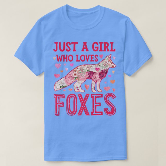 Fo Just A Girl Who Loves Foes Flower Funny Women F T-Shirt (Design Front)