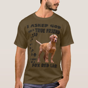 Fo Red Lab Quote Mum Dad Costume, Cute Ruby Labrad T-Shirt