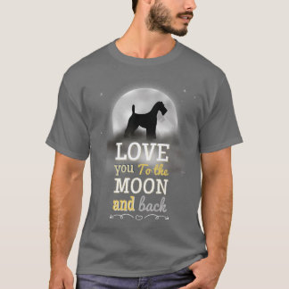 Fo Terrier Dog Love To The Moon T-Shirt