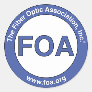 FOA logo small stickers