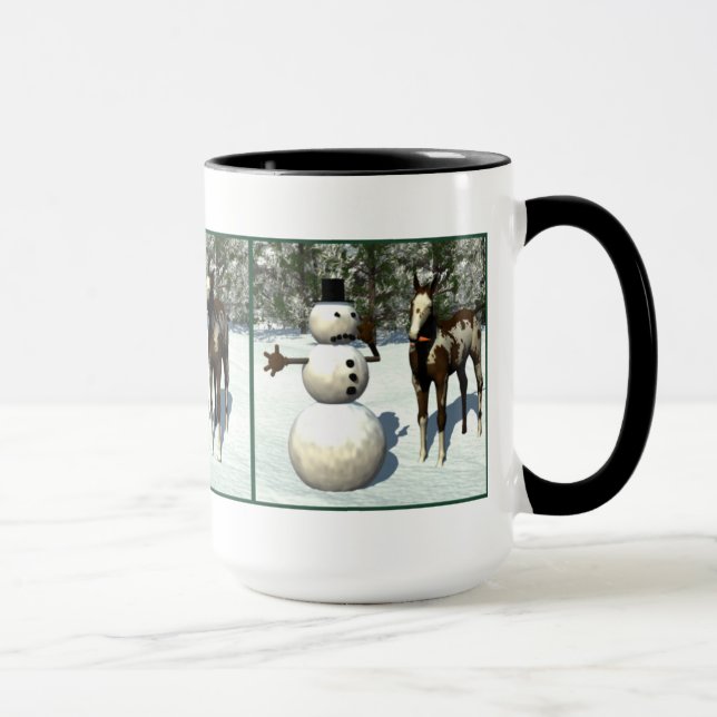 Foal and Snowman Mug (Right)