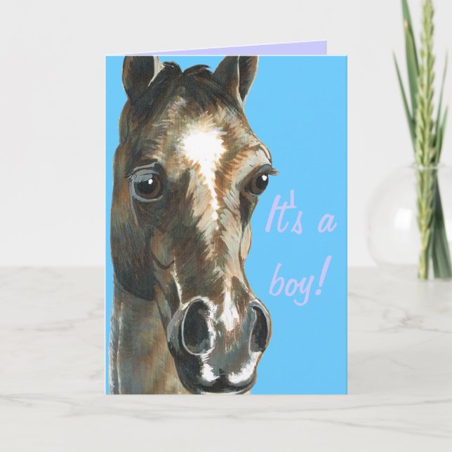 foal new baby card (Front)