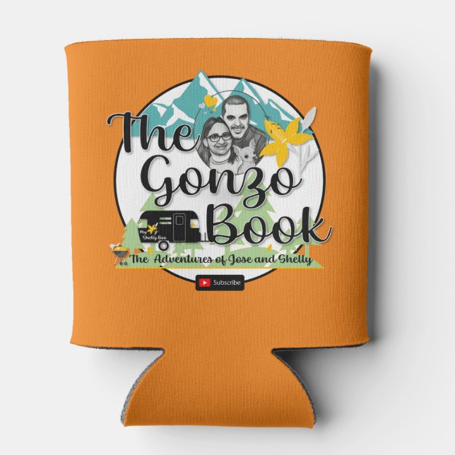 Foam Can Cooler - The Gonzo Book Logo (Back)