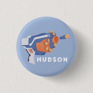 Foam dart gun custom design 3 cm round badge