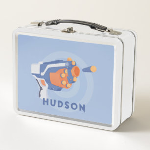 Foam dart gun custom design metal lunch box