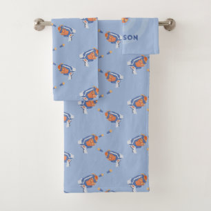 Foam dart guns design bath towel set