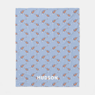 Foam dart guns design fleece blanket