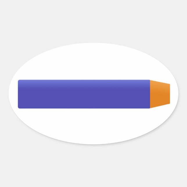 Foam Dart Oval Sticker (Front)