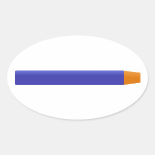 Foam Dart Oval Sticker