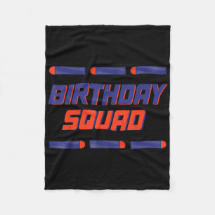 Foam Dart War Birthday Boy Shirt Family Birthday S Fleece Blanket