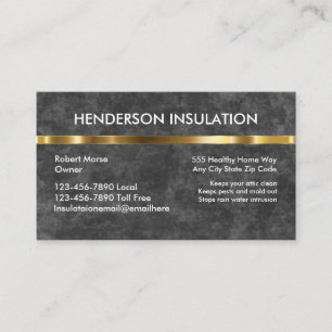 Foam Insulation Business Cards