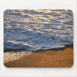 Foam surf wave at the ocean beach mouse pad