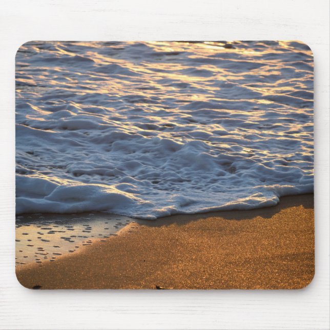 Foam surf wave at the ocean beach  mouse pad (Front)