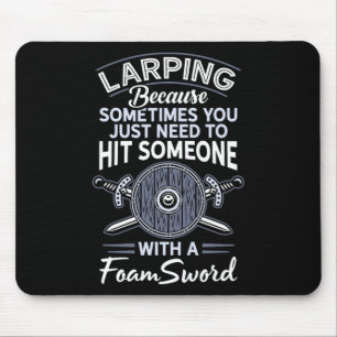Foam Sword Live Action Role Playing Larp Gamer Lar Mouse Pad