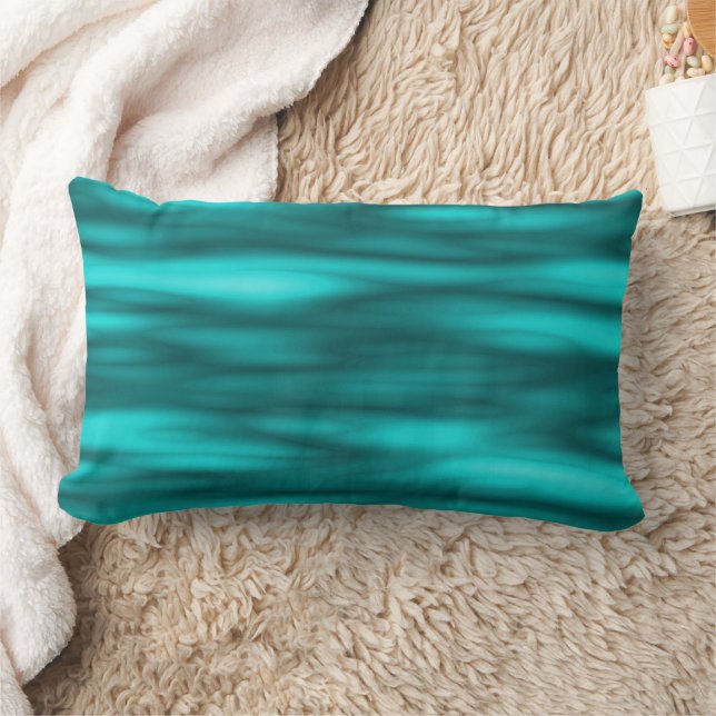 Foaming Caribbean Sea.... Lumbar Cushion (Blanket)