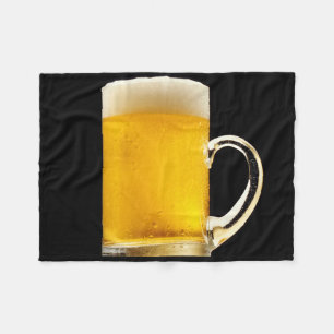 Foamy Beer Mug Fleece Blanket