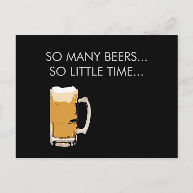Foamy Beer Mug Postcard (Front)
