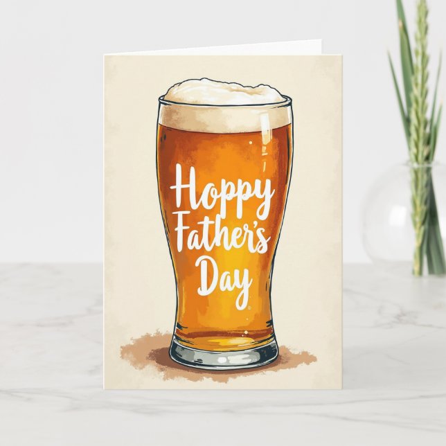 Foamy Fathers Day Brew Card (Front)