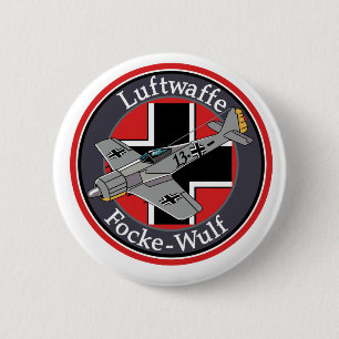 focke wulf Fw 190 6 Cm Round Badge