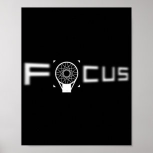Focus Basketball Blurred Typography Tank Top  Poster
