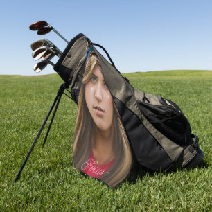 Focus Beautiful Girl Golf Towel