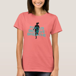 Focus Believe Breathe Aqua T-Shirt