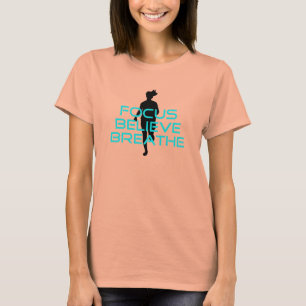Focus Believe Breathe Aqua T-Shirt