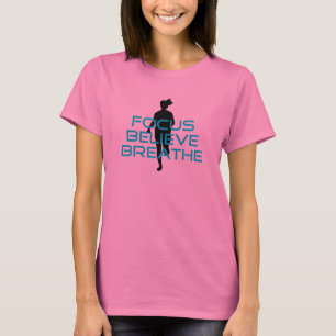 Focus Believe Breathe Aqua T-Shirt